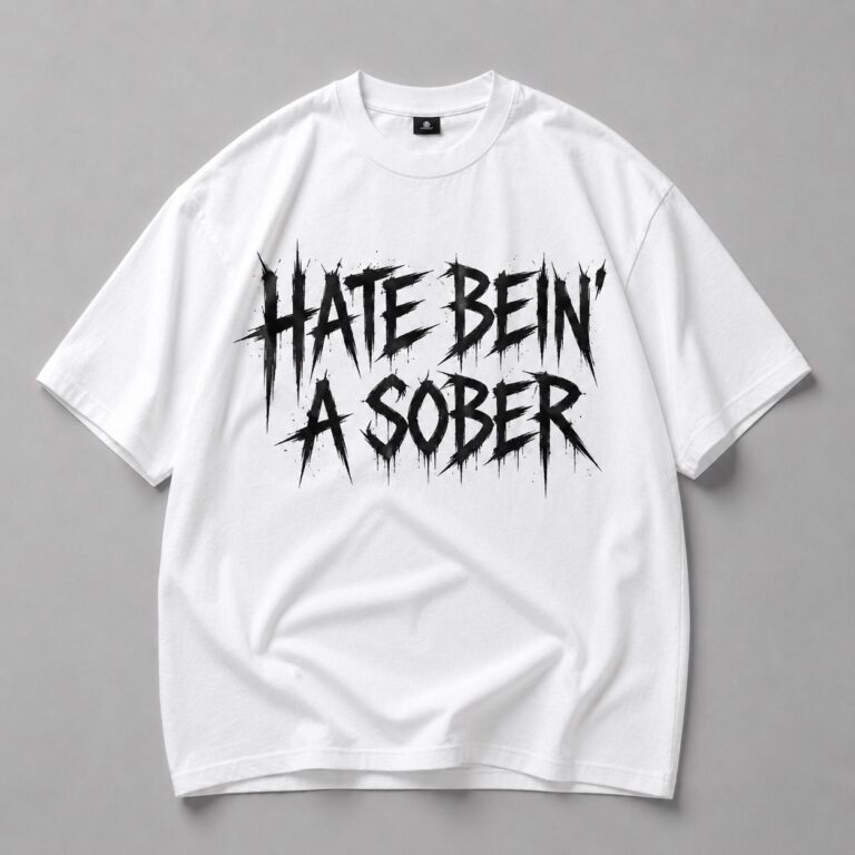Тениска - HATE BEIN' SOBER